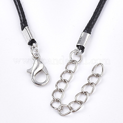 Incerato facendo collana cavo con i risultati di ferro&nbsp;NJEW-R229-2.0mm-02