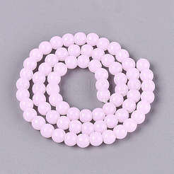 Chapelets de perles en verre imitation jade&nbsp;GLAA-T032-J6mm-04