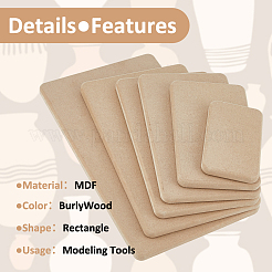 6 tablero de madera MDF de 6 estilos.&nbsp;DIY-BC0014-58
