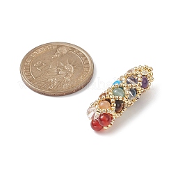 7 Chakra-Anhänger mit gemischten Edelsteinen&nbsp;PALLOY-MZ00138-01