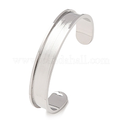 Base de bracelet rainurée en acier inoxydable 304&nbsp;SA-CBACA70-03P