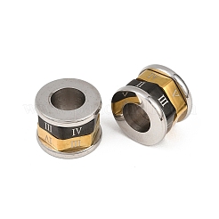 Drehbare Perlen aus Edelstahl 201&nbsp;STAS-F339-03