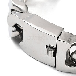 Bracelets à maillons cubains en acier inoxydable 201 pour hommes et femmes&nbsp;BJEW-D031-21A-P-1