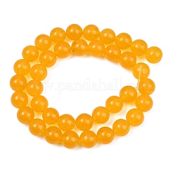 Gefärbt natürlichen weißen Jade Perlen Stränge&nbsp;GG-CBAD029-A11-10mm