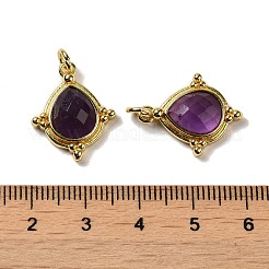 Natürliche Amethyst facettierte Anhänger&nbsp;G-C096-02G-08