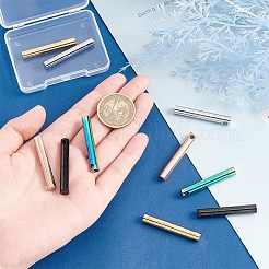 10 Stück 5 Farben 304 Edelstahlanhänger&nbsp;STAS-UN0039-54