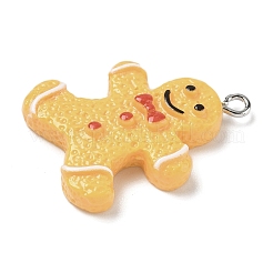 Pendentifs en résine opaque sur le thème de noël&nbsp;RESI-I344-04P-02