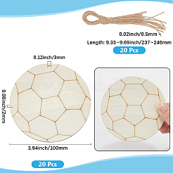20 Stück unfertiges&nbsp;WOOD-SP0001-36