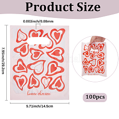 100 borsa riutilizzabile ecologica con stampa a cuore&nbsp;ABAG-SP0001-61A-B