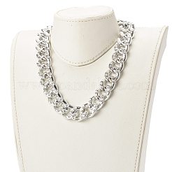 Ensemble de bracelet et collier de chaîne gourmette faits à la main&nbsp;SJEW-JS01202