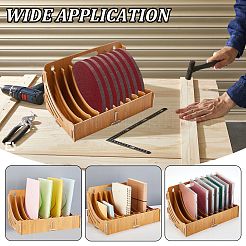CD-Aufbewahrungsregal aus Holz mit 10 Schlitz&nbsp;ODIS-WH0043-94