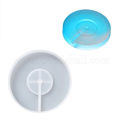 Flache runde LED-Kunstlicht-Display-Basis DIY-Silikonformen&nbsp;DIY-C054-04