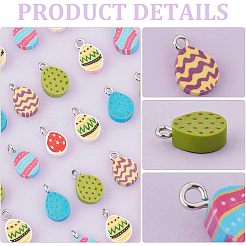 144 Stück handgemachte Charms aus Polymerton im 6 Stil&nbsp;CLAY-CA0001-25