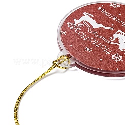 Decoración colgante de acrílico con tema navideño&nbsp;HJEW-G021-01D