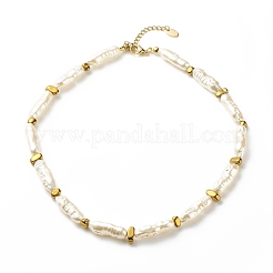 Collana con bracciale in perline simil abs ed ematite sintetica&nbsp;SJEW-JS01240