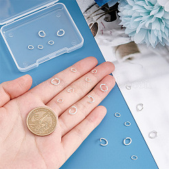 30 Stück 3 Größe 925 Sterling Silber offene Biegeringe&nbsp;FIND-BC0003-90