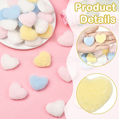 40 Stück 4 Farben Wolle & Stoff Ornament Zubehör&nbsp;DIY-SC0032-29