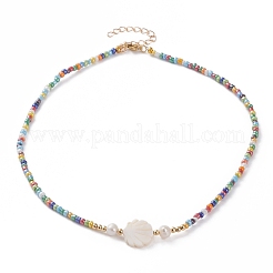 Natürlichen Shell-Perlenketten&nbsp;NJEW-JN03286