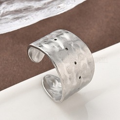 Anillos de puño abiertos de acero inoxidable 304&nbsp;RJEW-A079-01H-P