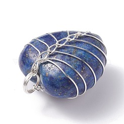 Natürliche Lapislazuli Anhänger&nbsp;PALLOY-JF01283-04