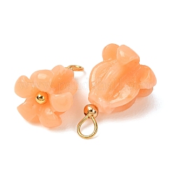 Colgantes de coral sintético teñido&nbsp;GG-CBAC295-01G-05