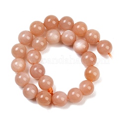 Natürliche sunstone Perlen Stränge&nbsp;G-G342-A01-8.5mm