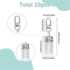 10 Stück Schlüsselanhänger aus Glasflasche&nbsp;KEYC-SC0001-56