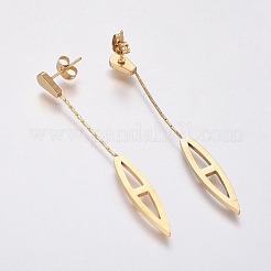 Orecchini pendenti in acciaio inossidabile 304&nbsp;EJEW-F239-01G