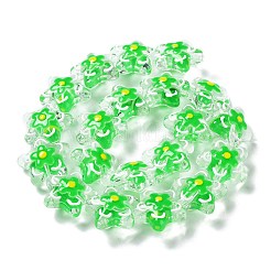 Perle di vetro trasparente&nbsp;GLAA-H028-01E