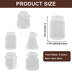 Geschirr-Thema wasserdichte selbstklebende Stempel-Aufkleber-Sets&nbsp;DIY-WH20014-04C