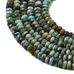 Natürliche afrikanische türkis (jasper) perlen stränge&nbsp;G-G343-A05-2x4mm