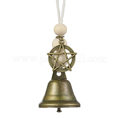 Ornamenti appesi a forma di campana di ferro&nbsp;HJEW-JM02523-02
