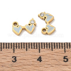 Pendentifs en acier inoxydable 304 émaillés&nbsp;SA-CBA7876-01G