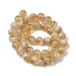 Brins de perles de citrine naturelle chauffées&nbsp;G-D323-A01-10mm-A