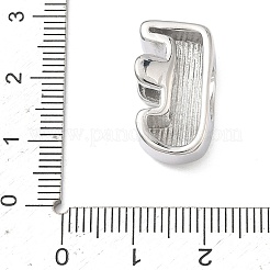 Perline iniziali in ottone&nbsp;KK-B167-27P-01E