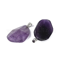 Pendenti d'ametista naturale&nbsp;G-C140-06C