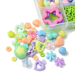 Kits de accessoires de fabrication de bijoux en perles acryliques et en argile polymère&nbsp;DIY-FS0006-86