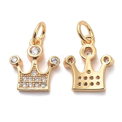 Ciondoli in ottone zirconi chiari micro pavé&nbsp;KK-I658-17G