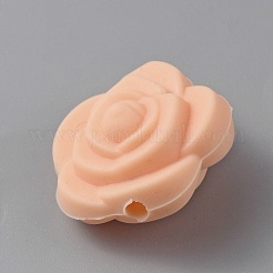 Perle di silicone ecologiche per uso alimentare rosa&nbsp;SIL-WH0014-20K