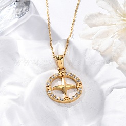 Collane con ciondolo a forma di elmo in cristallo e strass in acciaio inossidabile 304&nbsp;NJEW-Z057-02B-G