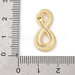 Ciondoli in ottone con pavé di zirconi chiari&nbsp;LS-KK-V016-08G
