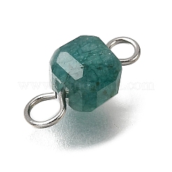 Natürlicher bunter Turmalin facettierter Tischschliff Würfelglieder Verbinder Charms&nbsp;PALLOY-JF04368-02