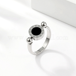 Anillo de dedo de latón con números romanos&nbsp;IJ4807-07