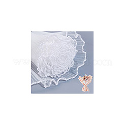 Carta a rete avvolgente per bouquet di fiori in poliestere&nbsp;SRIB-WH0011-214C
