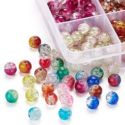 450 Stück 15 Farben sprühlackierte Knistern Glasperlen&nbsp;CCG-YW0001-04
