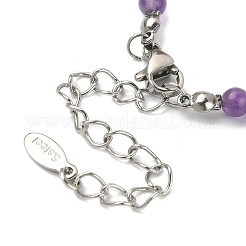 Collier pendentif ange en pierres précieuses naturelles et synthétiques mélangées avec chaînes de perles de coquillage&nbsp;NJEW-JN04373