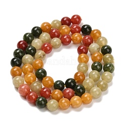 Natürliche weiße Jade perlen Stränge&nbsp;G-Z097-A01-6mm-B