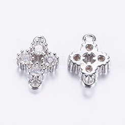 Legami cubic zirconia in ottone placcato a lunga durata&nbsp;ZIRC-F069-26P