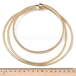 Gargantilla de cadena de serpiente de aleación de una capa con cierres de hierro&nbsp;NJEW-P353-01G