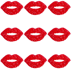 10 pieza de rhinestone de resina termoadhesivos&nbsp;DIY-GF0014-32